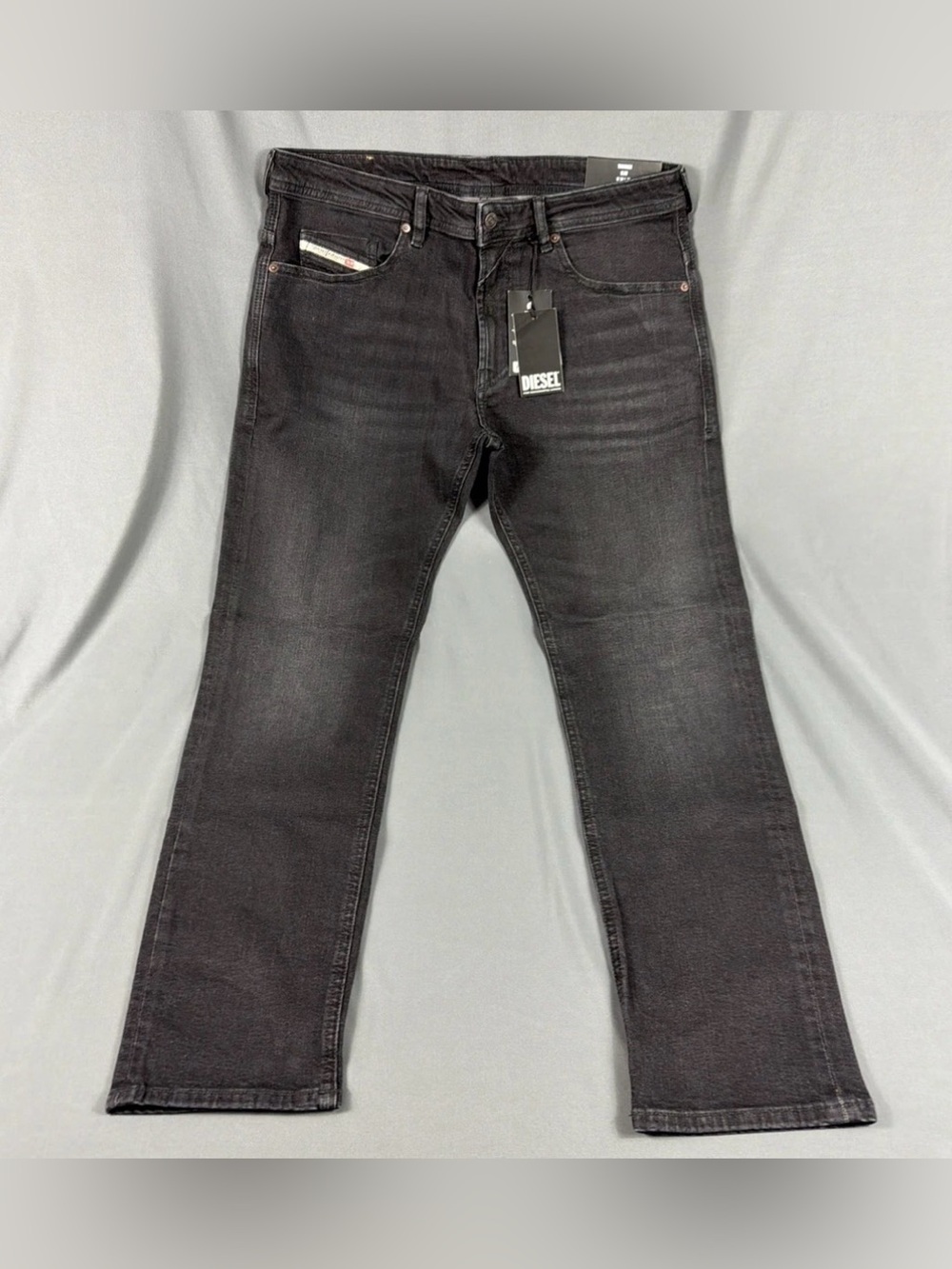 Diesel Jeans Thommer Slim 36 x 32 Black Cotton Spandex NWT MSRP $250